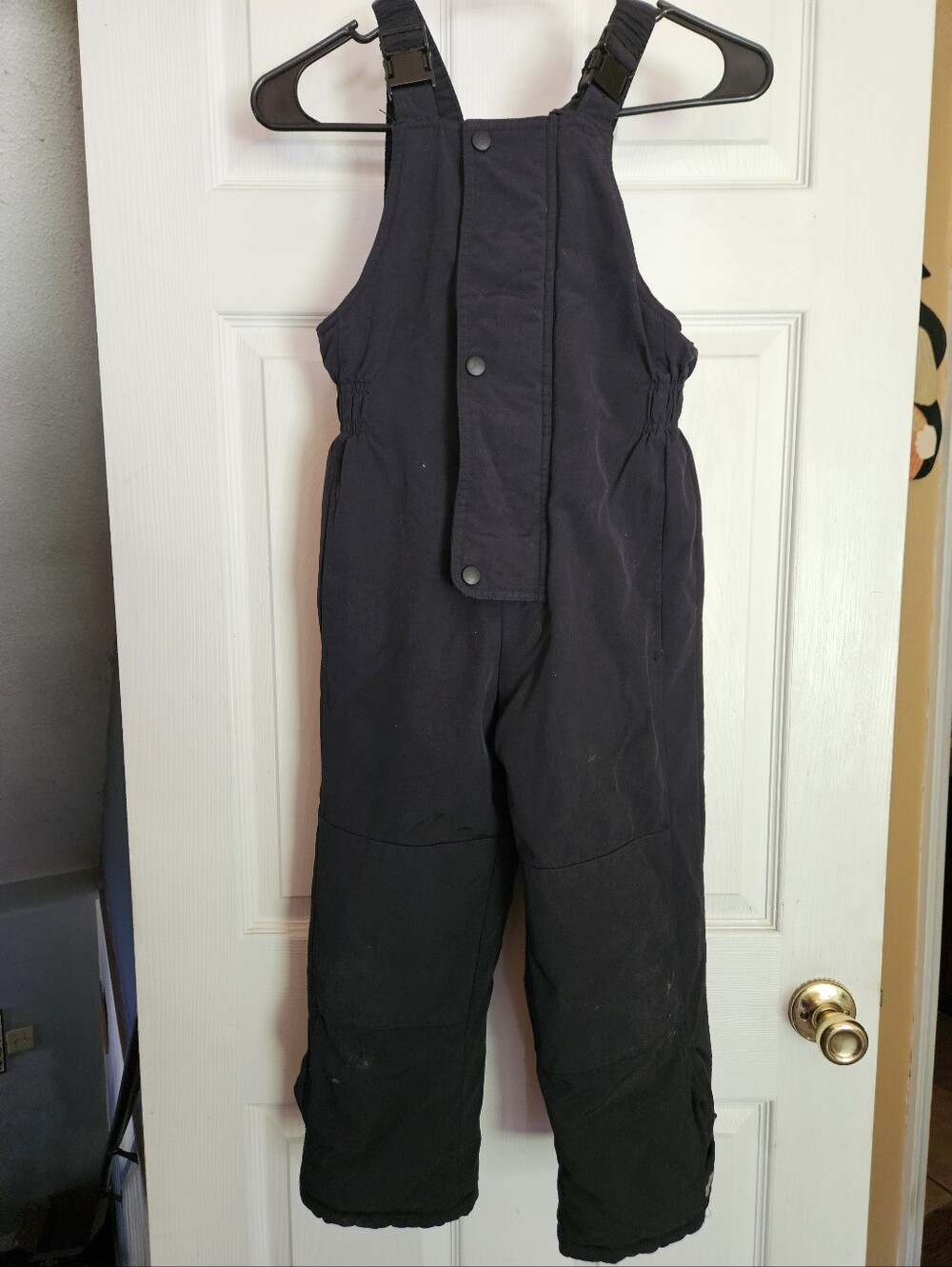 Hanna Andersson Waterproof Black Kids Snow One-Piece Overalls Size 130 US 7/8